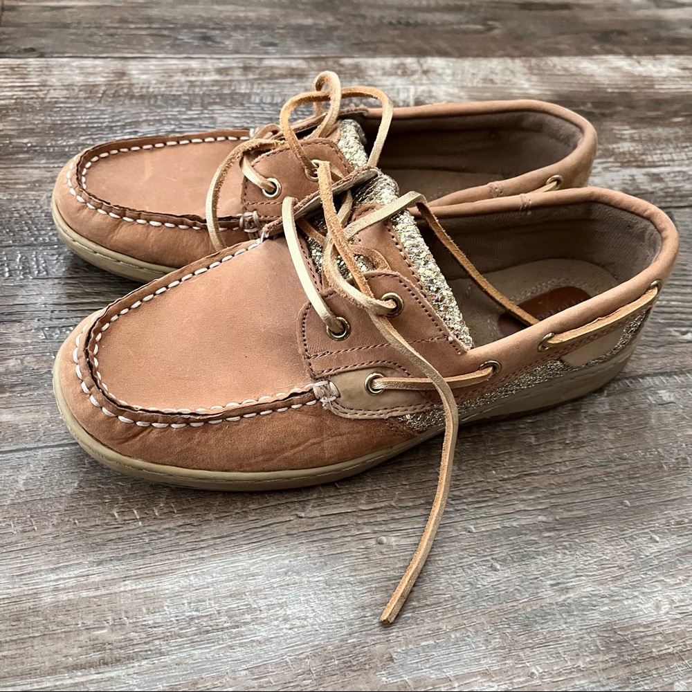 Sparkly boat shoes